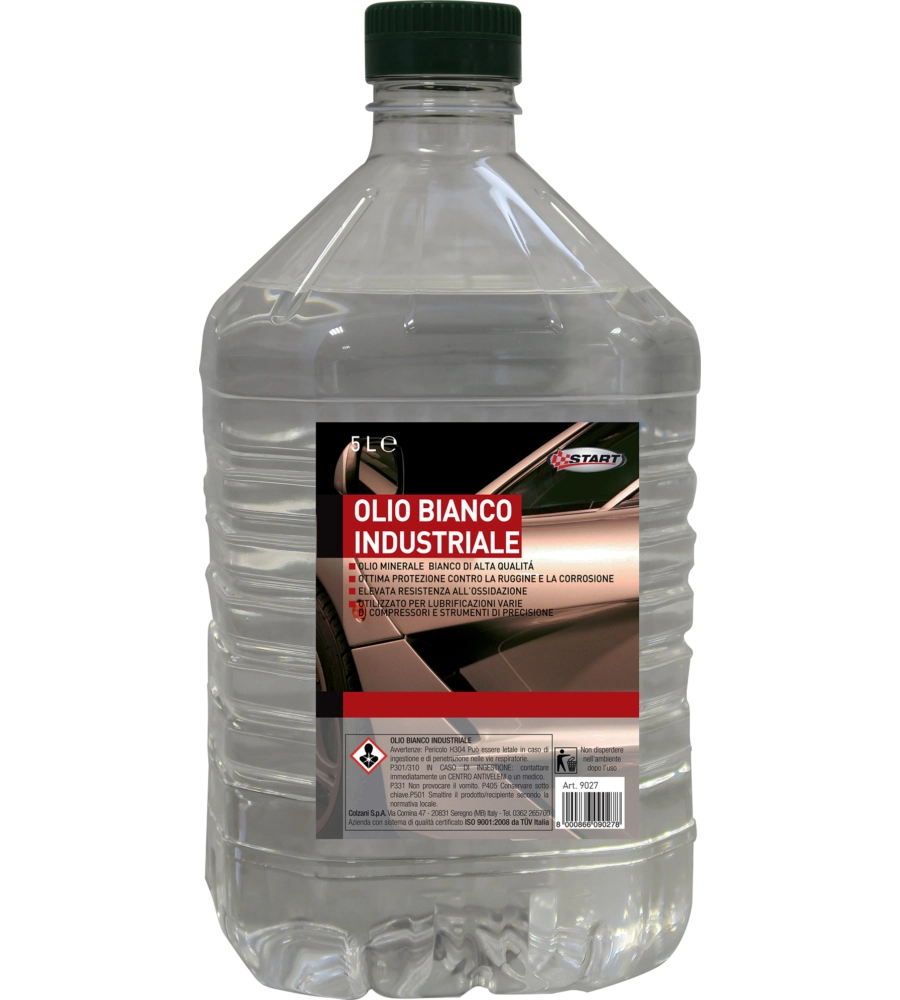 OLIO BIANCO INDUSTRIALE 5L LUBRIFICANTE MINERALE PER COMPRESSORI